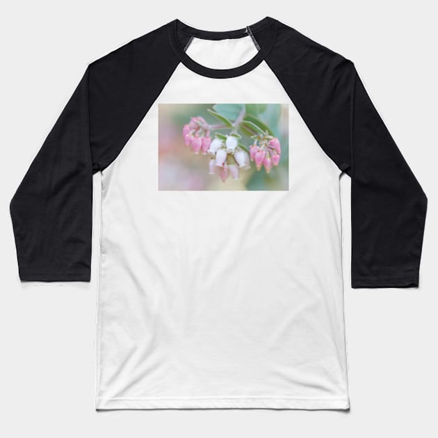 Manzanita Flowers Genus Arctostaphylos Mount Diablo State Park Baseball T-Shirt by TaivalkonAriel